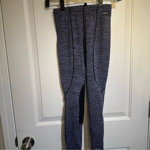 Kerrits Black and Purple Equestrian Tights